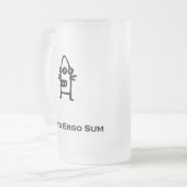 スリーアイボットコギトエルゴサムブラック フロストグラスビールジョッキ (正面左)