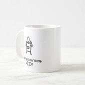 スリーアイボット数学ギーク コーヒーマグカップ (正面左)