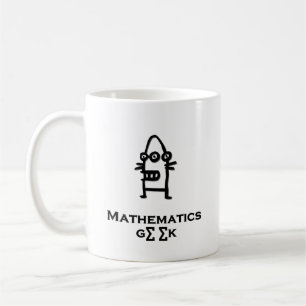 スリーアイボット数学ギーク コーヒーマグカップ