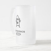 スリーアイボット生物物理学ギーク フロストグラスビールジョッキ (正面左)