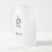 スリーアイボリラックスット フロストグラスビールジョッキ (正面左)