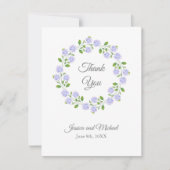 スリーアジサイ水カラーフローラリース サンキューカード (正面)