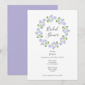 スリーアジサイ水カラーフローラリース 招待状 (正面/裏面)