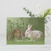 スリーイースターウサティズブランチ招待状 招待状 (スタンド正面)