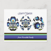 スリーイースターエッグカスタム文字 ポストカード (正面)