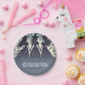 スリーウィッチズアットナイトスターリーハローウィンパーティ ペーパープレート (パーティー)