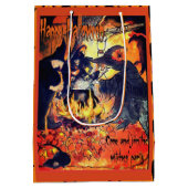 スリーウィッチハロウィーン抱き枕 ミディアムペーパーバッグ (裏面)