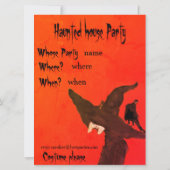 スリーウィッチパーティーハロウィーンアート 招待状 (裏面)