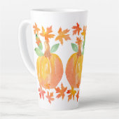 スリーウォーターカラーカボンプキンス&メープル離れズガーランド カフェラテマグ (左アングル)