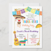 スリーエスタチャロボーイメキシコ誕生日 招待状 (正面)