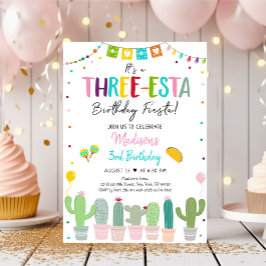 スリーエスタフィエスタカボスガール誕生日 招待状