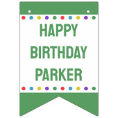 スリーエスタフィエスタカラフルキッズ誕生日 バンティングフラッグ (第1の旗)