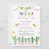 スリーエスタフィエスタサクタサボス3歳の誕生日 招待状 (正面)