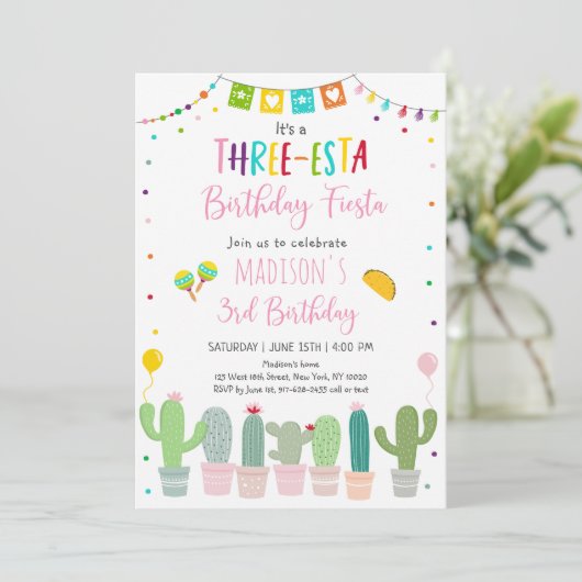 スリーエスタフィエスタサクタサボス3歳の誕生日 招待状 (スタンド正面)