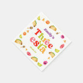 スリーエスタフィエスタタコ火曜第3誕生日パーティー スタンダードカクテルナプキン (角)