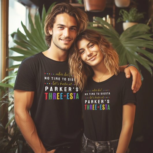 スリーエスタフィエスタノシエスタパーズ3歳の誕生日 Tシャツ