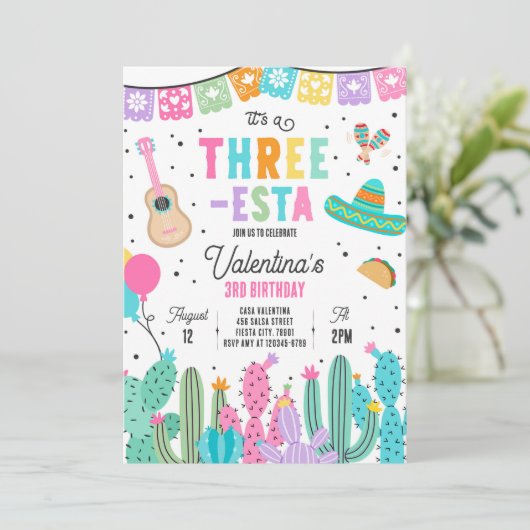 スリーエスタメキシカンフィエスタ第3期パーティー 招待状 (スタンド正面)