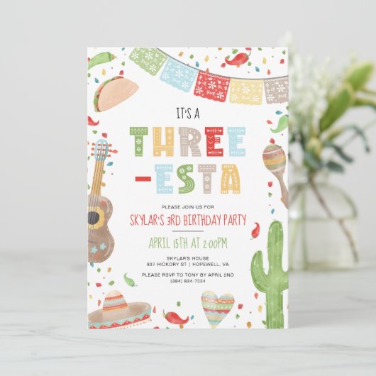 スリーエスタメキシカンフィエスタ第3期パーティー 招待状 (スタンド正面)