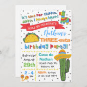 スリーエスタ招待状 |第3回バースデーフェスタ 招待状 (正面/裏面)