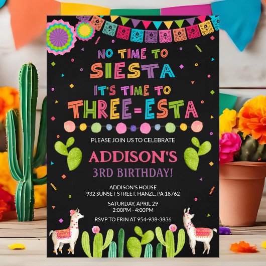 スリーエスタ誕生日招待状 招待状