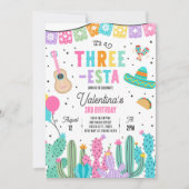 スリーエスタ メキシカンフィエスタ 3歳の誕生日パーティー 招待状 (正面)