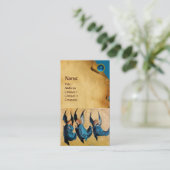 スリーエンジェルズモノグラム、パーチメントブルーサファイア 名刺 (スタンド正面)