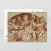 スリーエンジェルミュージシャン ポストカード (正面/裏面)