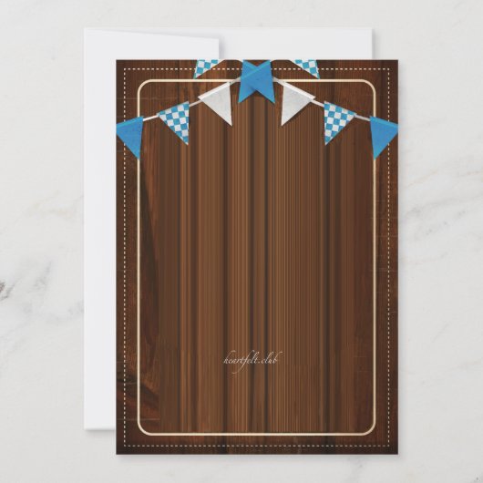 スリーオクトーバーフェストビールズ招待状 招待状 (裏面)