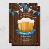 スリーオクトーバーフェストビールズ招待状 招待状 (正面/裏面)