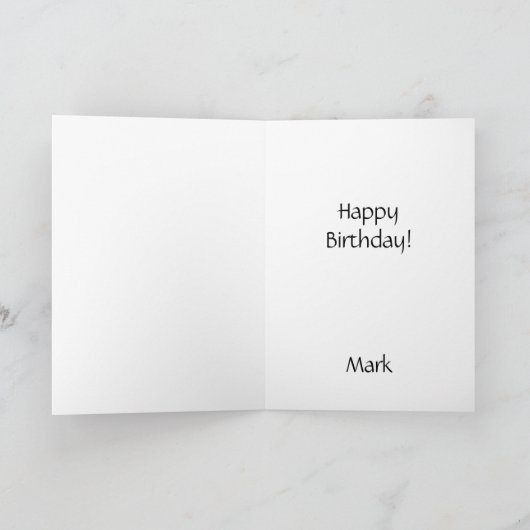 スリーキャッツ誕生日レトロ漫画 シーズンカード (内部)