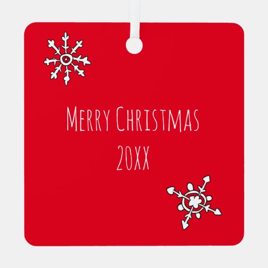 スリーキュートクリスマス格言パーソナライズされたホリデー メタルオーナメント (裏面)