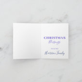 スリーキングスの水色パーソナライズされた シーズンカード (内部)