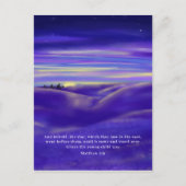 スリーキングスウォーターカラー宗教予算 シーズンポストカード (正面)