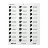 スリーキングスクリスマスカード差出人住所シール ラベル (フルシート)