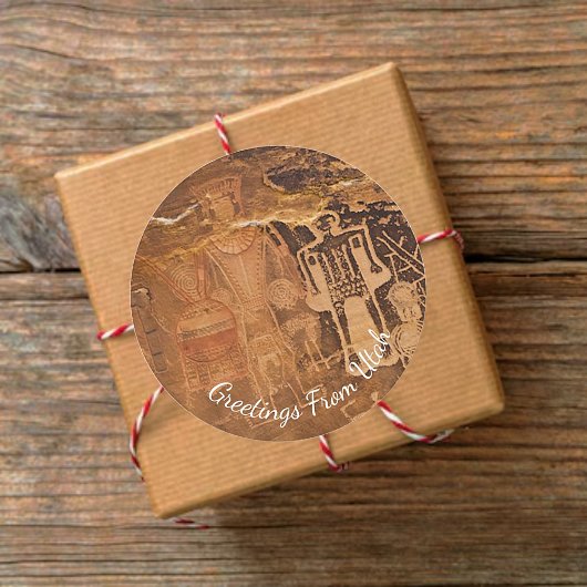 スリーキングスペトログリフマッコーキーランチユタ ラウンドシール