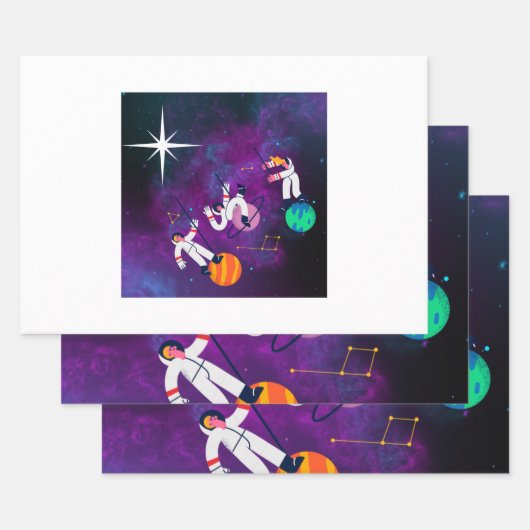 スリーキングスラッピング紙 ラッピングペーパーシート (セット)