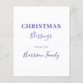 スリーキングス水の色のパーソナライズされた予算 (裏面)