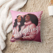 スリーギンシスターズフェスティバル笑いパステルピンク クッション (ブランケット)