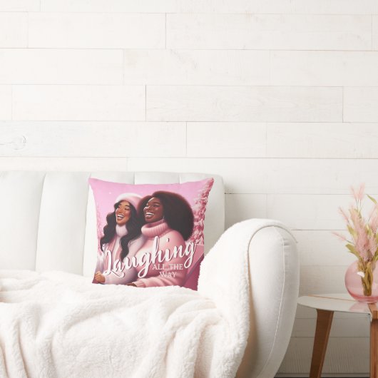 スリーギンシスターズフェスティバル笑いパステルピンク クッション (ソファ)