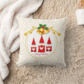 スリークリスマス格言&ゴールデン紙吹雪 クッション (ブランケット)