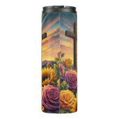 スリークロスサンセットフローラ放射 タンブラー (裏面)