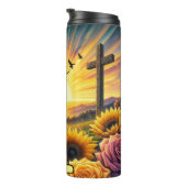 スリークロスサンセットフローラ放射 タンブラー (回転右)