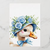 スリーグース間抜けボーイ3rd誕生日招待状 箔招待状 (裏面)