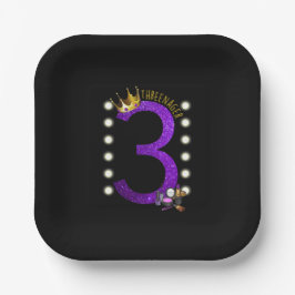 スリーゴーイングオン13ムアプリンセス誕生日 ペーパープレート