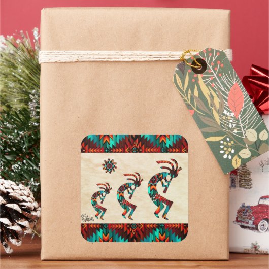 スリーサウスウェストココペリスクエアステッカー スクエアシール (クリスマス)