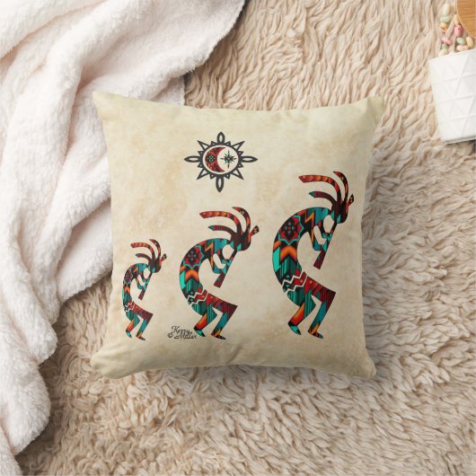 スリーサウスウェストココペリ装飾用クッション クッション (ブランケット)