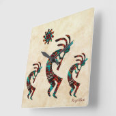 スリーサウスウェストココペリ スクエア壁時計 (傾斜)