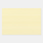 スリーシェードイエローストライプ紙ラッピング ラッピングペーパーシート (正面3)