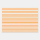 スリーシェードオレンジストライプ色の紙シート ラッピングペーパーシート (正面3)