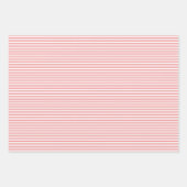 スリーシェードピンクストライプ色 ラッピングペーパーシート (正面3)
